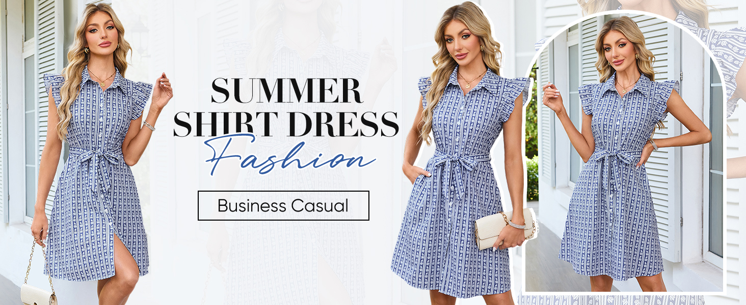 button down dress